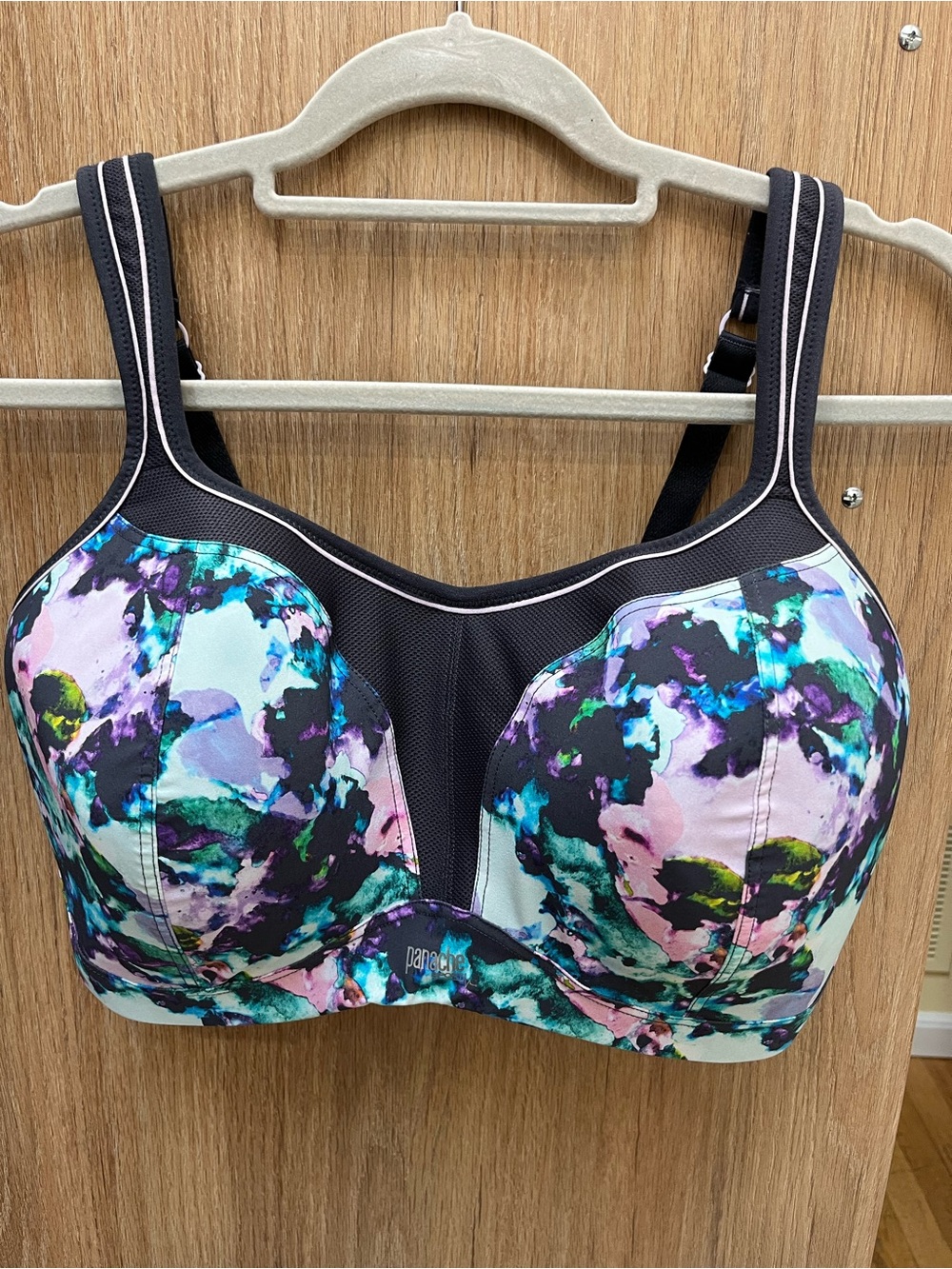 Panache Sport Boundless Wireless Sports Bra 36G Watercolor